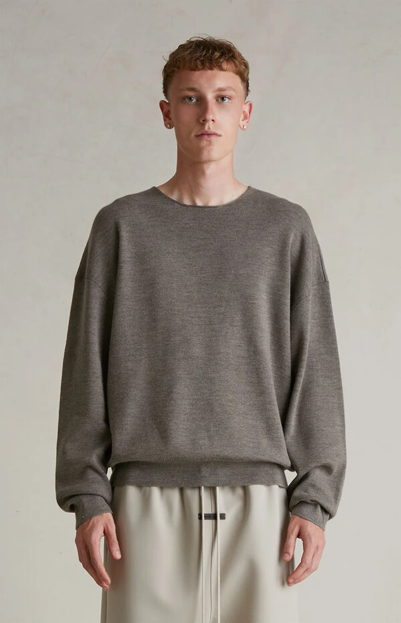 Fear of God ESSENTIALS Homestead Heather Merino Wool Crew Neck Sweater