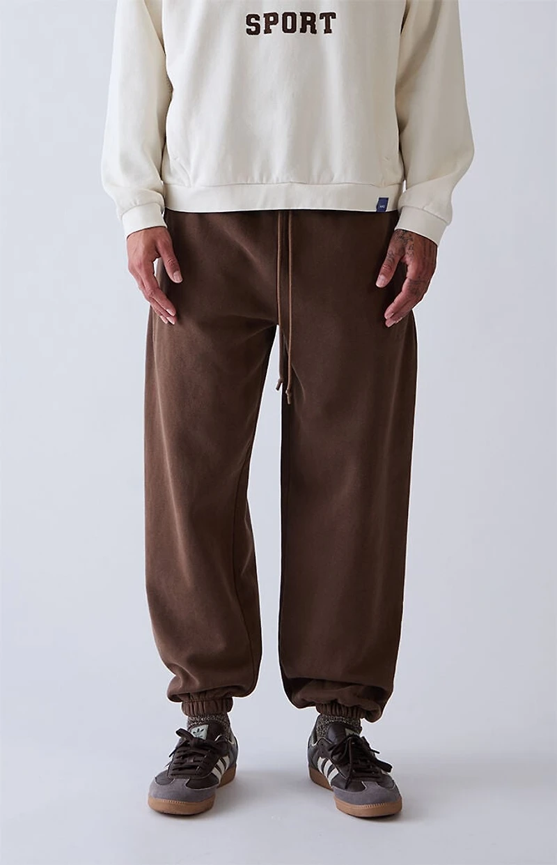 A.R.C. Brown Heavyweight Fleece Jogger Sweatpants