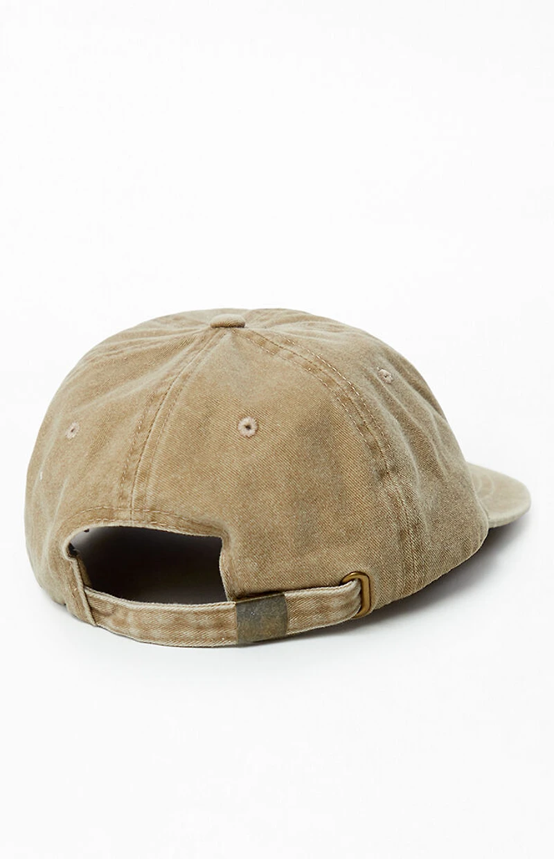 Free & Easy Logo Washed Khaki Hat