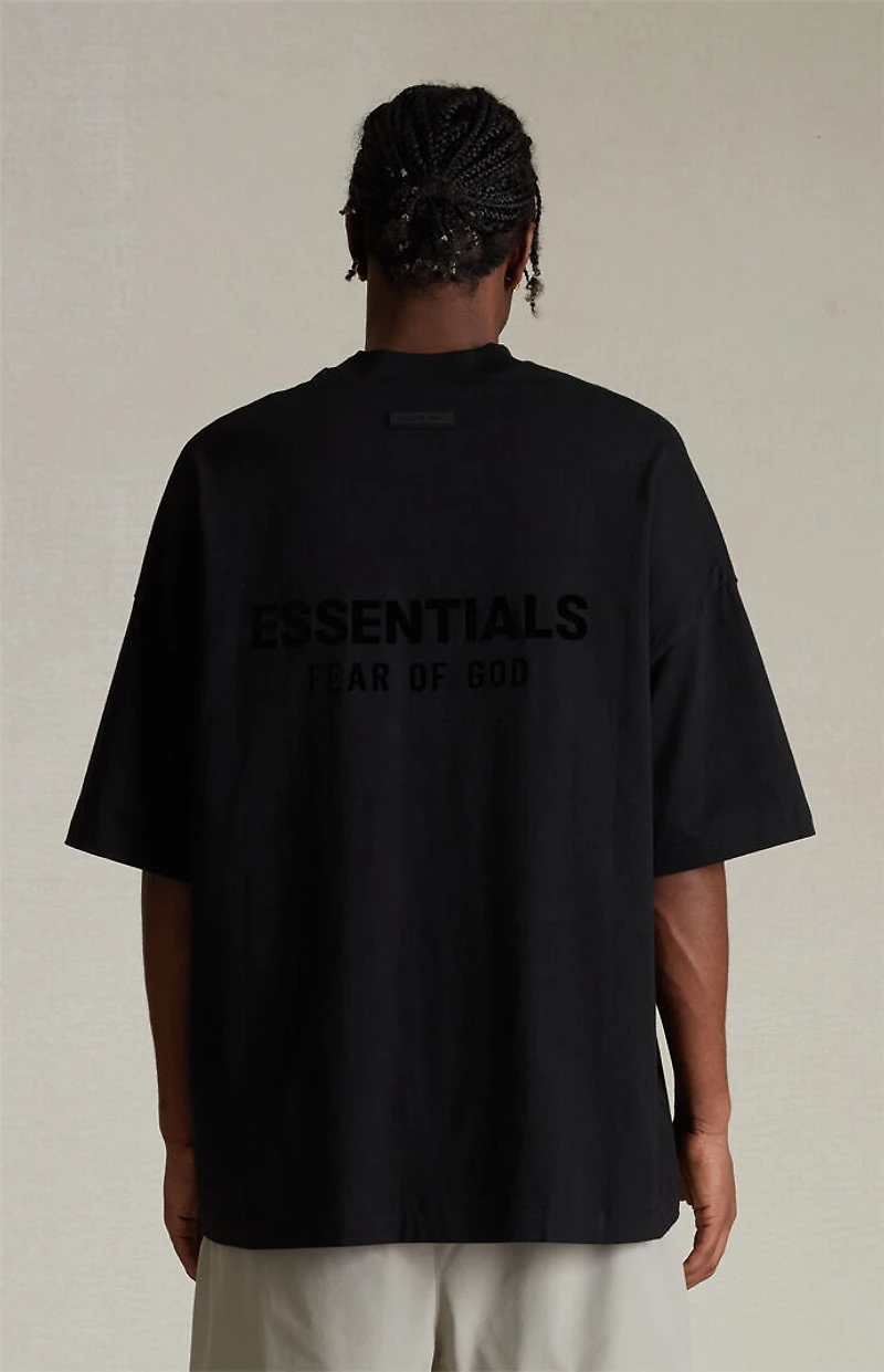 Fear of God ESSENTIALS Jet Black V-Neck T-Shirt