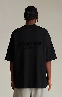 Fear of God ESSENTIALS Jet Black V-Neck T-Shirt