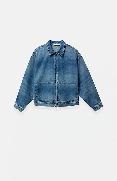 Fear of God ESSENTIALS Kids Classic Blue Denim Trucker Jacket