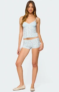 Edikted Aurea Lacey Floral Tank Top