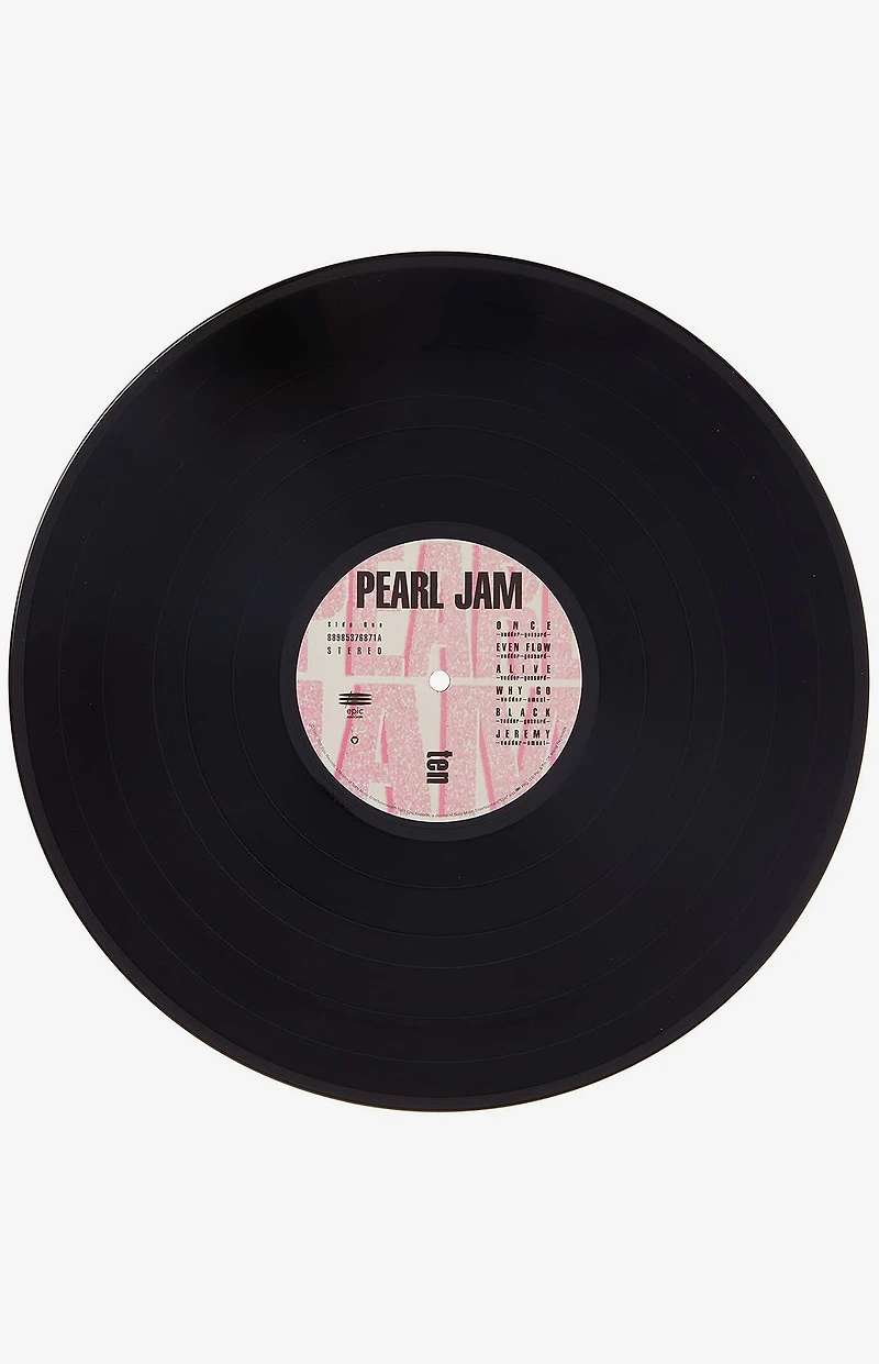 Pearl Jam Ten Vinyl Record