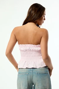 Your Favorite Quinn Ruched Babydoll Tube Top