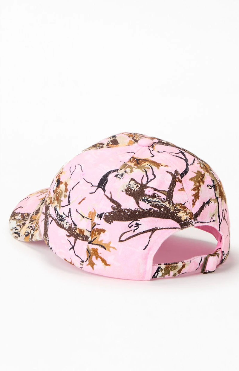 Pacsun Pink Camo Bow Dad Hat