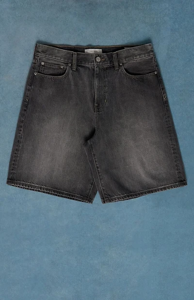 Pacsun Parker Baggy Denim Shorts Black Wash