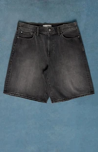 Pacsun Parker Baggy Denim Shorts Black Wash