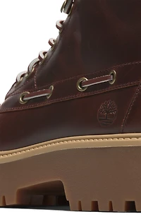 Timberland Women's Burgundy Stone Street Mid Lace-Up Boots