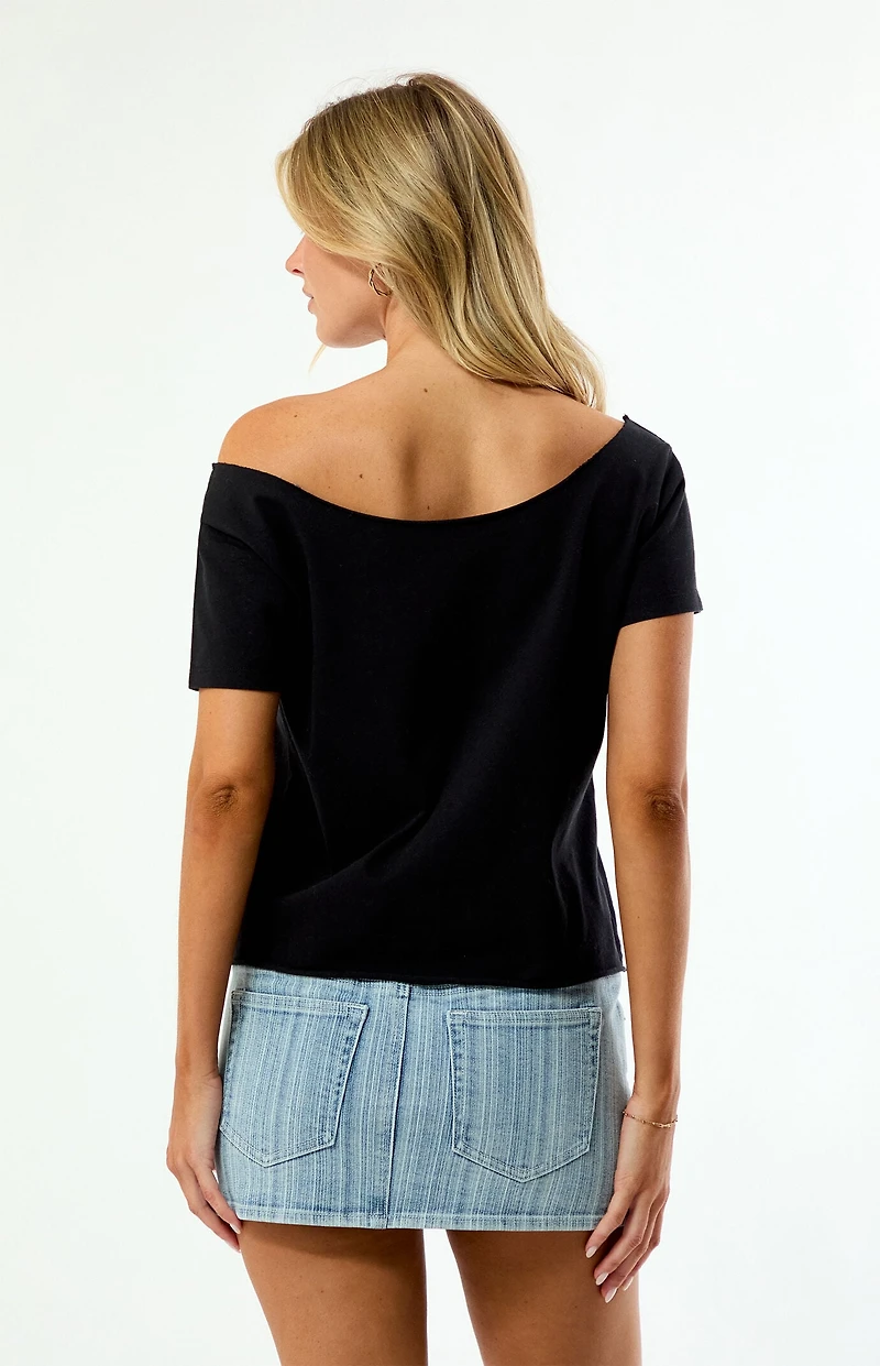 WILD COLLECTIVE x MLB NY Mets Off-The-Shoulder T-Shirt