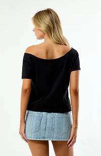 WILD COLLECTIVE x MLB NY Mets Off-The-Shoulder T-Shirt