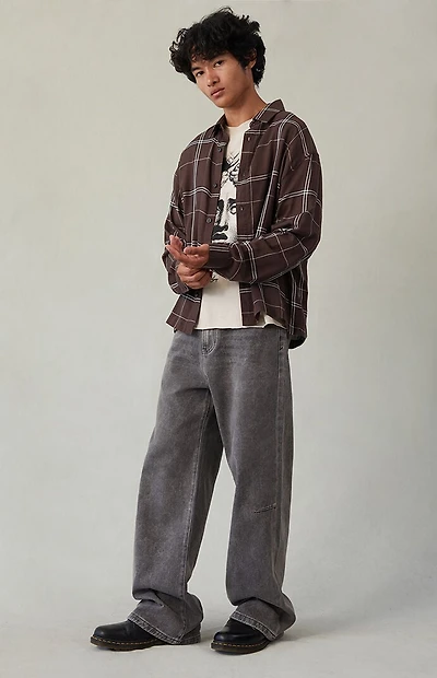 Pacsun Blake Extreme Baggy Jeans Knee Dart Washed Black