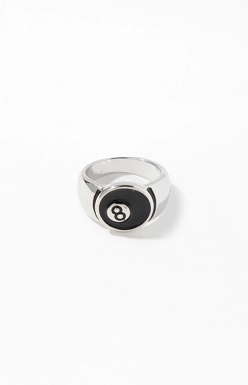 Pacsun Silver 8 Ball Ring