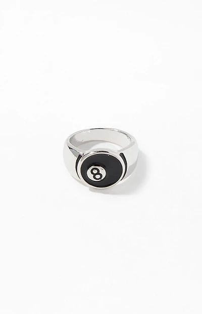 Pacsun Silver 8 Ball Ring