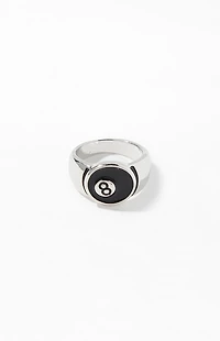 Pacsun Silver 8 Ball Ring