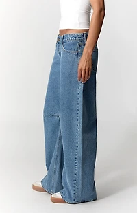 Pacsun Ronnie Ultimate Low Rise Barrel Jeans Medium Blue