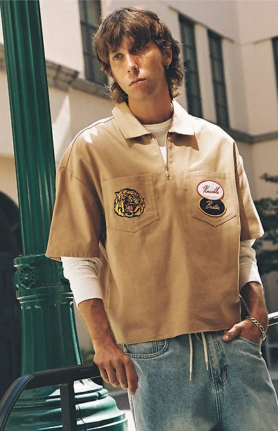 Pacsun Monte Carlo Quarter Zip Shirt