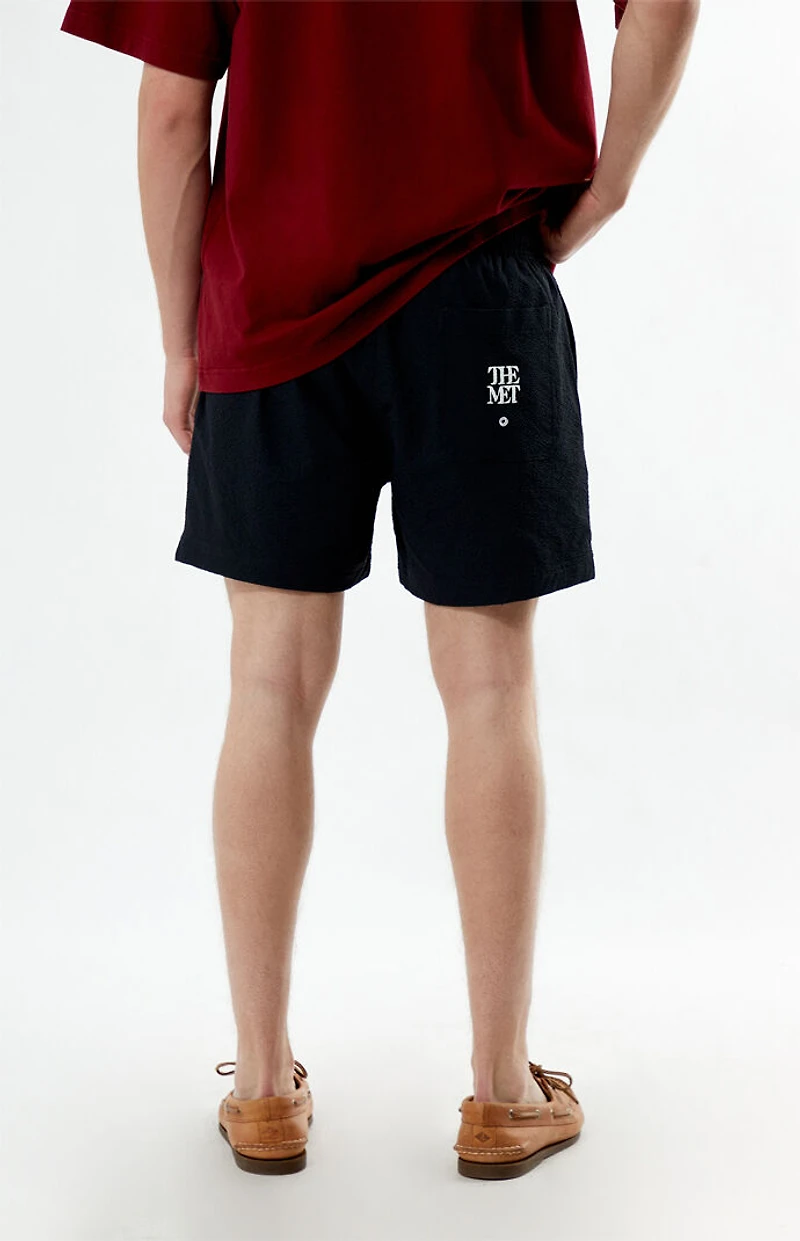 The Met x PacSun ESDA Seersucker 4.5" Swim Trunks