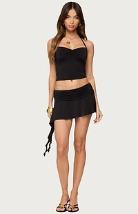 Edikted Romee Asymmetric Ruffle Mini Skort