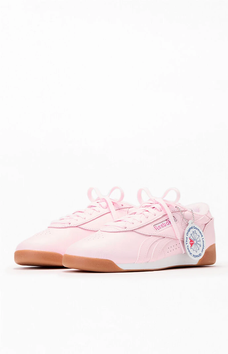 Reebok Women's Pink Freestyle Lo Sneakers