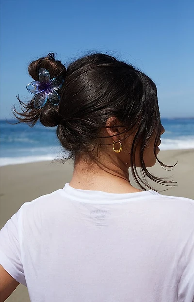 LA Hearts 3 Pack Plumeria Flower Hair Claw Clips