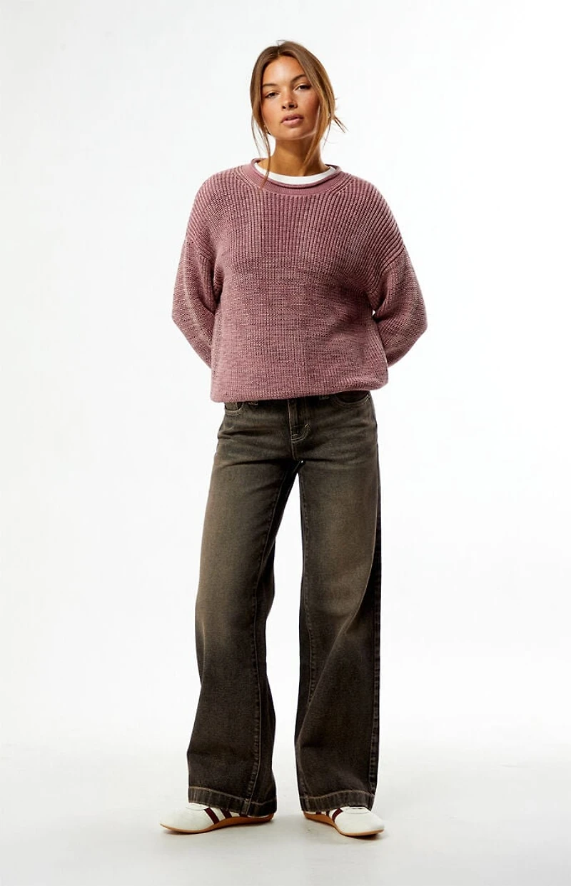 Pacsun Casey Low Rise Baggy Jeans Brown Tint