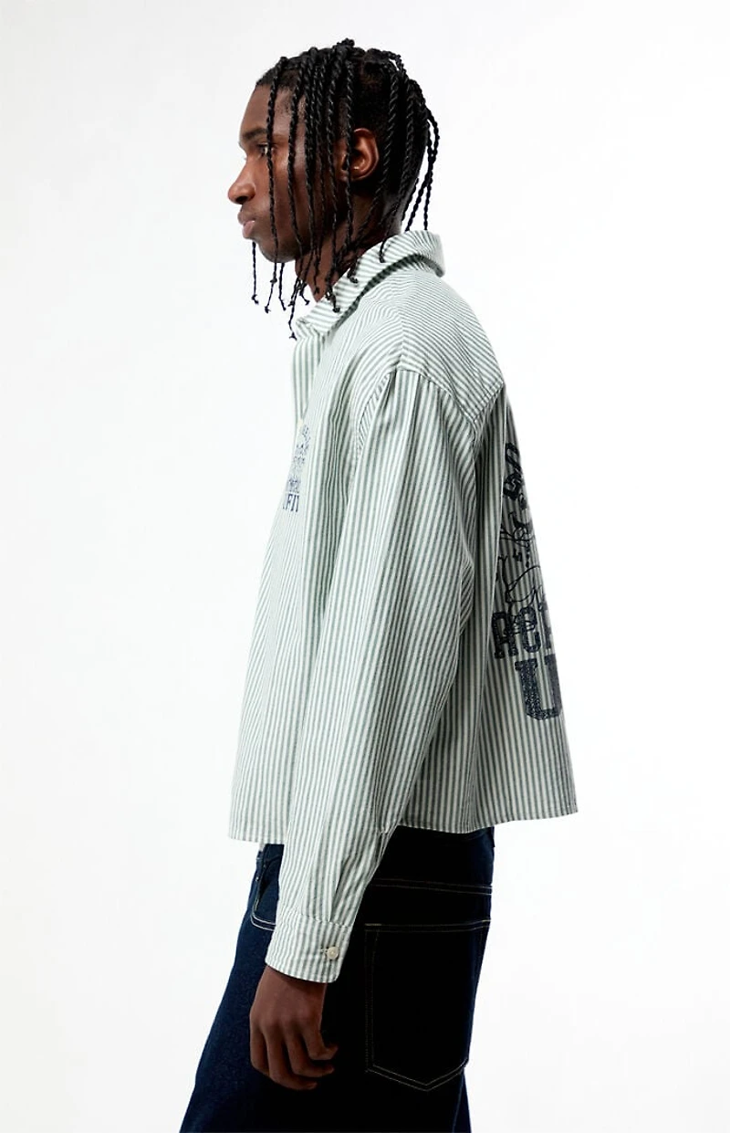 Pacsun Academy Striped Long Sleeve Shirt