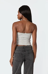Edikted Savannah Pointelle Tube Top