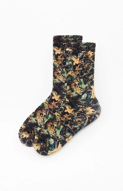 Pacsun Tree Camo Crew Socks