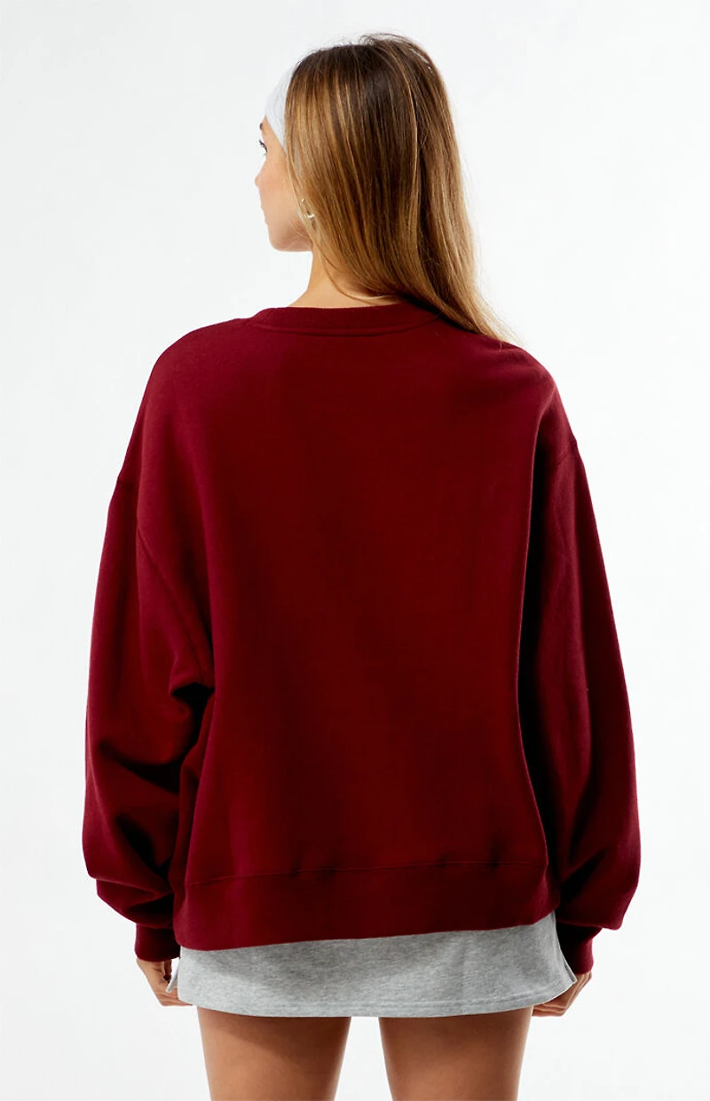WILD COLLECTIVE x Pacsun Texas A&M University Aggies Applique Crew Neck Oversized Sweatshirt