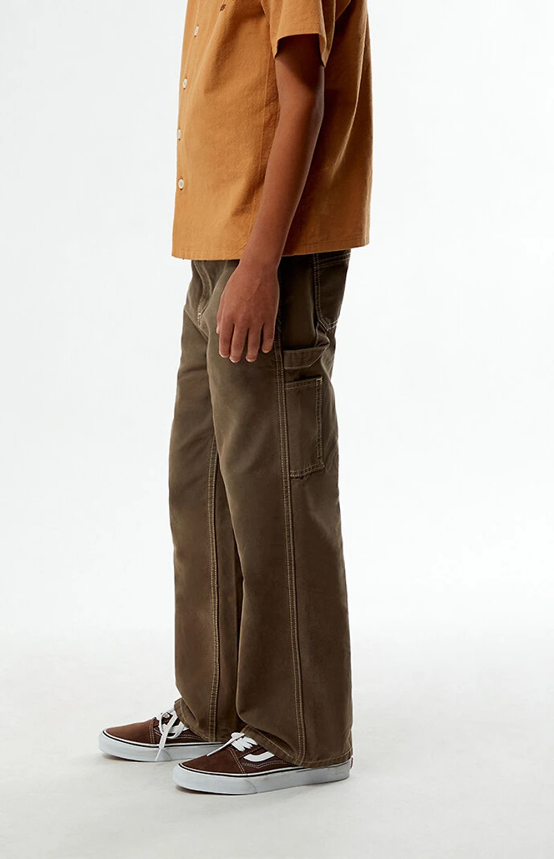 Pacsun Kids Baggy Pants Carpenter Brown