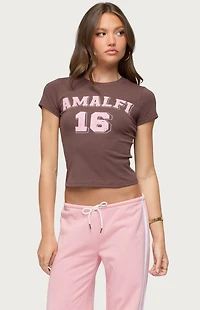 Edikted Amalfi Contrast T-Shirt