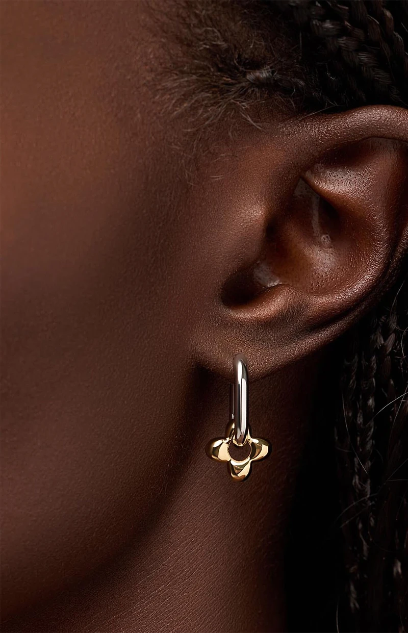 Ana Luisa Cassia Flower Hoop Earrings