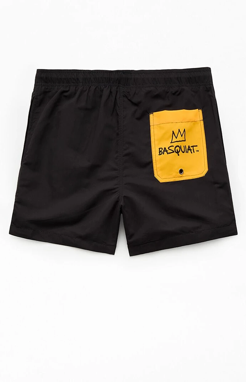 Ripple Junction Basquiat Colorblock 4" Swim Trunks
