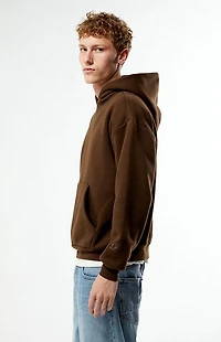 Pacsun Brown Solid Hoodie