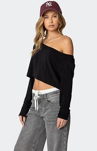 Edikted Cropped Off Shoulder Top