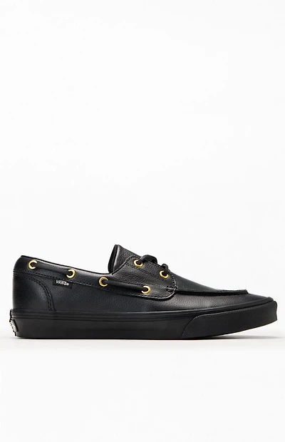 Vans Black 2-Eyelet Boat Shoes