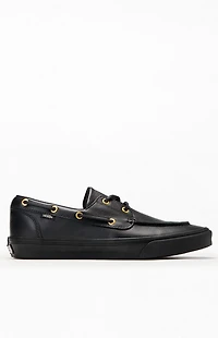 Vans Black 2-Eyelet Boat Shoes