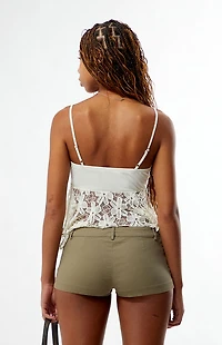 Pacsun Stretch Twill Micro Shorts