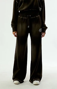 L/AB c/o Off-White Black Wide Leg Baggy Sweatpants