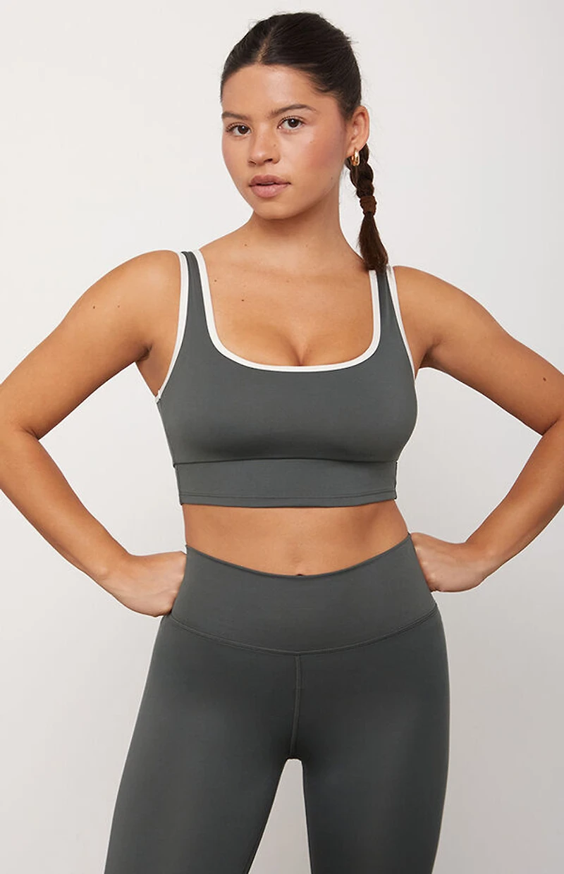 PAC 1980 WHISPER Active Logan Contrast Trim Sports Bra