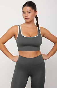 PAC 1980 WHISPER Active Logan Contrast Trim Sports Bra