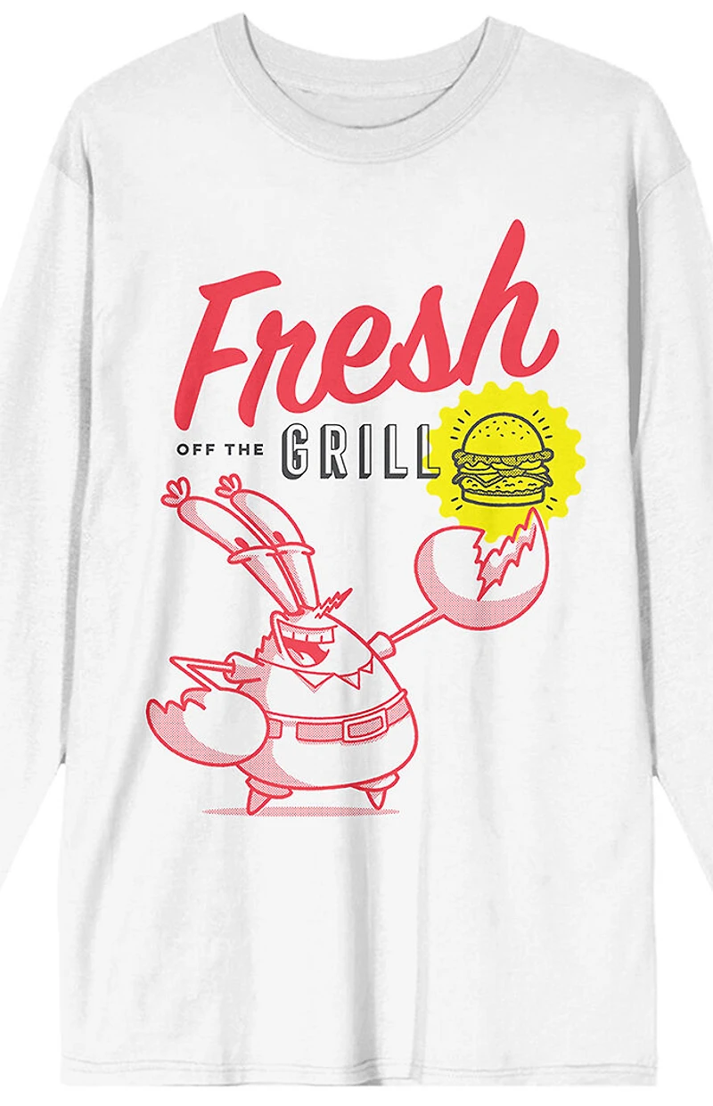Mr. Krab & The Krabby Patty Long Sleeve T-Shirt