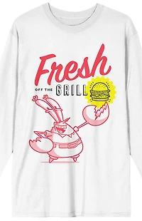 Mr. Krab & The Krabby Patty Long Sleeve T-Shirt