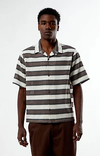 Pacsun Striped Texture Oversized Resort Camp Shirt