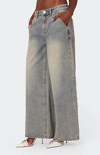 Edikted Super Baggy Wide Leg Jeans