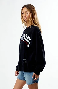 WILD COLLECTIVE x Pacsun Ohio State Crew Neck Oversized Sweatshirt