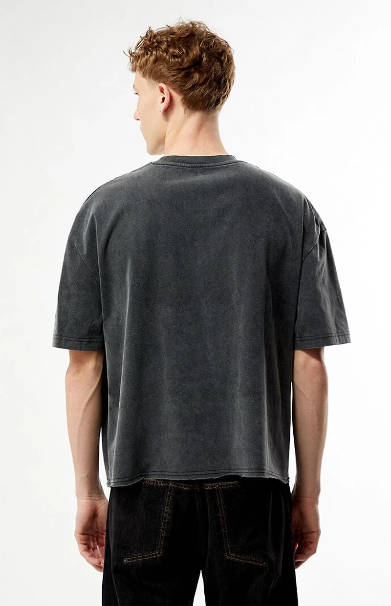 Pacsun Saints Washed Cropped Boxy T-Shirt