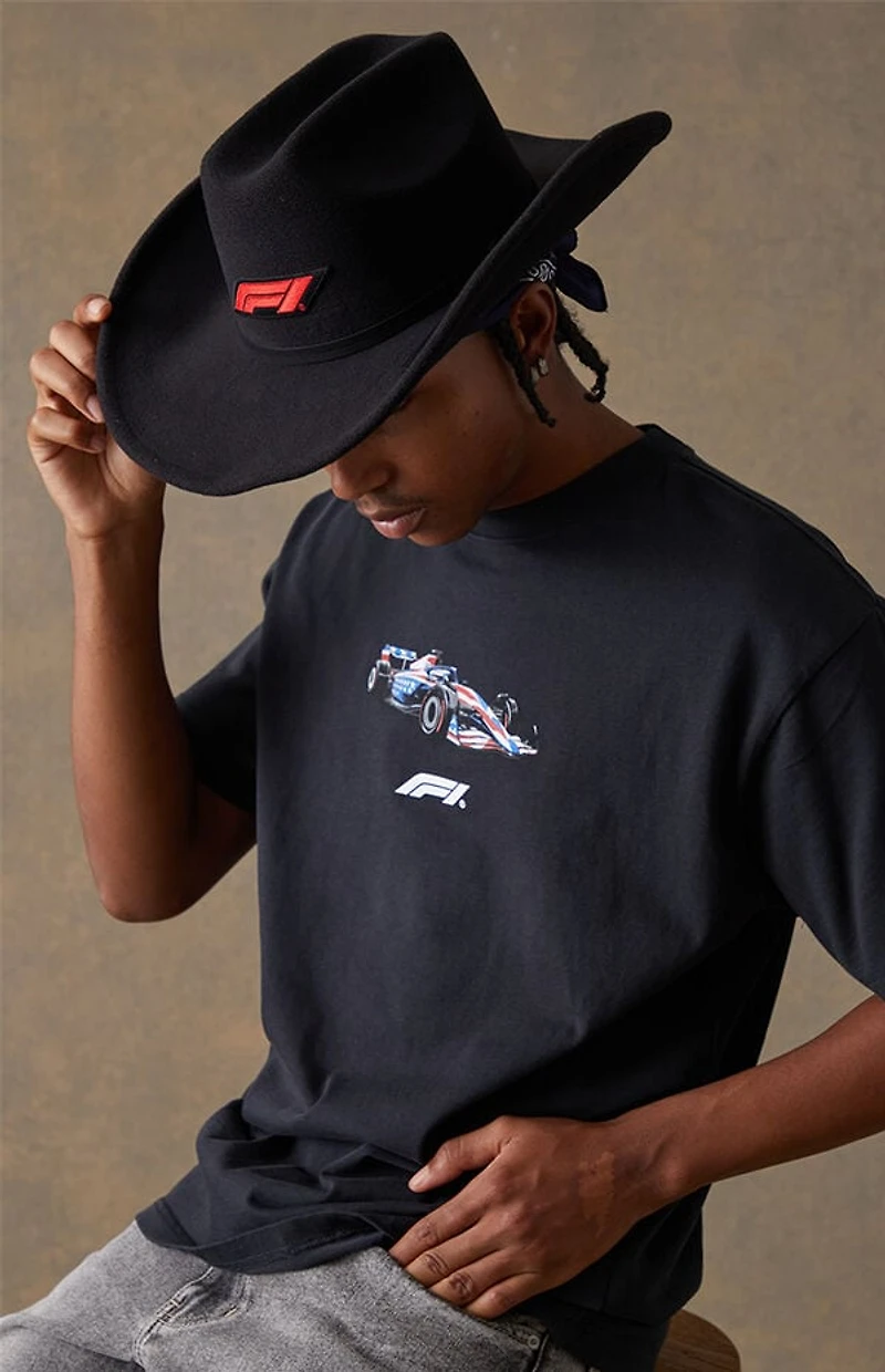 Formula 1 x Pacsun United States Grand Prix 2025 Black F1 Cowboy Hat