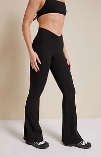 PAC 1980 WHISPER Active Crossover Flare Yoga Pants